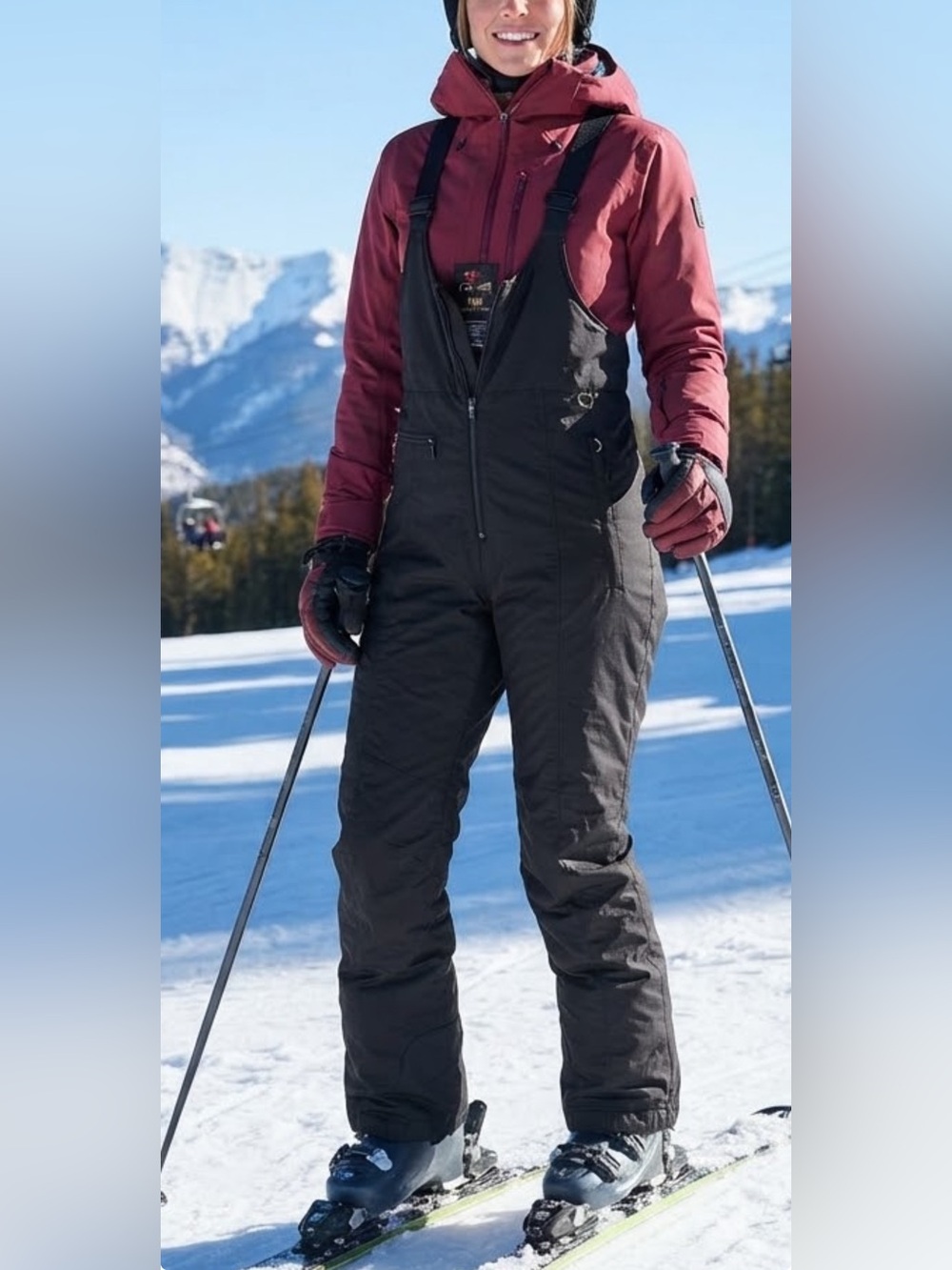Helly Hansen Black Insulated Snow Bib Overalls